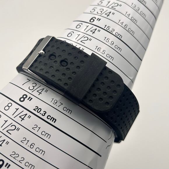 LHAU LIAN FA Silver Dial Black Silicon Band Men’s Watch Working New Battery - Picture 4 of 8